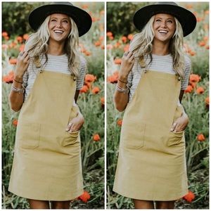 Mustard Overall Dress